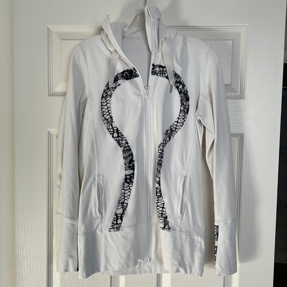 Lululemon White Zip Up